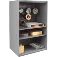 Armoire d'entreposage de produits abrasifs avec panneau perfor&eacute;, Acier, 19-7/8" x 14-1/4" x 32-3/4", Gris Advanced Consulting and Training Ltd.