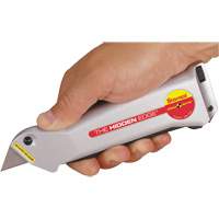 Hidden Edge&reg; Knife, 19 mm, Steel, Aluminum Handle Advanced Consulting and Training Ltd.