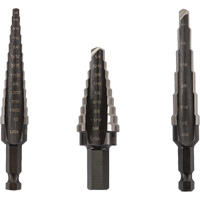 Unibit&reg; Step Drill Set, 3 Pieces, High Speed Steel Advanced Consulting and Training Ltd.
