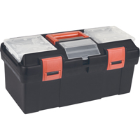 Coffres &agrave; outils en plastique, 17-1/2" la x 9-1/2" p x 8" h, Noir Advanced Consulting and Training Ltd.