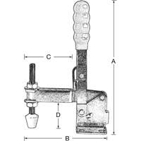 Vertical Hold-Down Clamps, 200 lbs. Clamping Force, Vertical Advanced Consulting and Training Ltd.