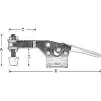 Horizontal Hold-Down Clamps, 200 lbs. Clamping Force, Horizontal Advanced Consulting and Training Ltd.
