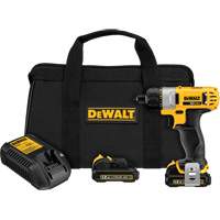 Max Screwdriver Kit, 1/4", 12 V, 160 UWO Max. Torque, Lithium-Ion Battery Advanced Consulting and Training Ltd.