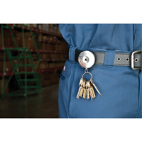 Porte-cl&eacute;s &agrave; d&eacute;vidoir The Original, Chrome, C&acirc;ble 24", Fixation Agrafe de ceinture Advanced Consulting and Training Ltd.