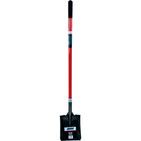 Heavy-Duty Square Shovel, Fibreglass, Carbon Steel Blade, Straight Handle, 47-1/2" Long Advanced Consulting and Training Ltd.