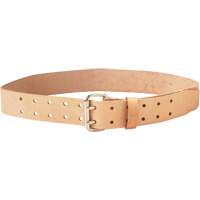 Double Tongue Belt, Leather, Beige Advanced Consulting and Training Ltd.