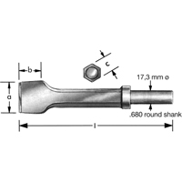 Pneumatic Chisel With  Retaining Collar Advanced Consulting and Training Ltd.
