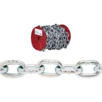 Campbell&reg; Proof Coil Chain, Low Carbon Steel, 3/16" x 100' (30.4 m) L, Grade 30, 800 lbs. (0.4 tons) Load Capacity Advanced Consulting and Training Ltd.