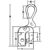 GX Structural Short Leg Plate Clamp, 2000 lbs. (1 tons), 1/16" - 3/4" Jaw Opening Advanced Consulting and Training Ltd.