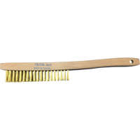 Curved-Handle Scratch Brushes, Brass, 4 x 19 Wire Rows, 14" Long Advanced Consulting and Training Ltd.