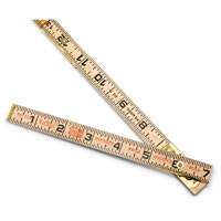 R&egrave;gle de maçon surdimensionn&eacute; Red End, 6' lo, Bois, Graduations de 1/16" Advanced Consulting and Training Ltd.