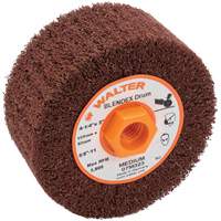 Tambour de conditionnement de surface Blendex ALLSTEEL, 4-1/4" dia. x 2" la, 5/8"-11 Arbre, Grain Moyen Advanced Consulting and Training Ltd.