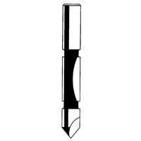 Fraise - foret guide pour panneau, 1/4" dia, 3/4" ha, 2-1/4" lo, 1/4" Manche Advanced Consulting and Training Ltd.