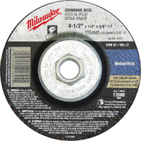 Meule, 4-1/2" x 1/8", Arbre 5/8"-11, Oxyde d'aluminium, Type 27 Advanced Consulting and Training Ltd.