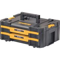 TSTAK&reg; IV Tool Box with Double Shallow Drawers, 16-1/4" x 12-1/4" x 6-3/8", Black Advanced Consulting and Training Ltd.