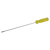 Electrician's Slotted Screwdriver, 1/8" Tip, Round, 6-1/2" L, Plastic Handle Advanced Consulting and Training Ltd.