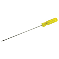 Electrician's Slotted Screwdriver, 1/8" Tip, Round, 11-1/2" L, Plastic Handle Advanced Consulting and Training Ltd.