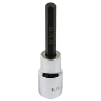 Bit Socket, Hex, 5/16" x 3-1/4" L, 1/2" Square Drive Drive Advanced Consulting and Training Ltd.