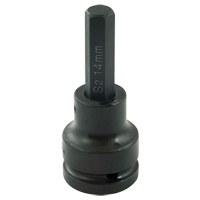 Bit Socket, Hex, 14 mm x 102 mm L, 3/4" Drive Advanced Consulting and Training Ltd.
