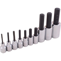 Hex Head Socket Set, Hex, 1/2"/3/8" Drive, 10 Pcs Advanced Consulting and Training Ltd.