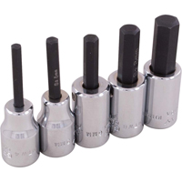 Hex Head Socket Set, Hex, 3/8" Drive, 5 Pcs Advanced Consulting and Training Ltd.