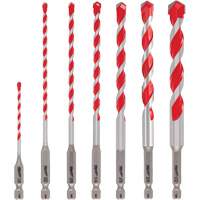 Grand jeu de forets pour perceuse &agrave; percussion Shockwave, 7 morceaux, Carbure Advanced Consulting and Training Ltd.