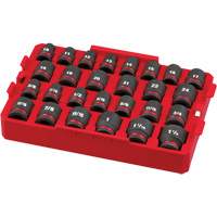 Jeu de douilles profondes 3/8" Shockwave Impact Duty Packout, 27 Mcx, Chocs, Prise de 1/2" Advanced Consulting and Training Ltd.