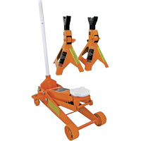 Service Jack with 3-Ton Vehicle Stands, 2.5 Ton(s) Capacity, 5" Lowered, 19-1/4" Raised, Manual Hydraulic Advanced Consulting and Training Ltd.