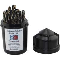 Jeu de forets de m&eacute;canicien 2 tons 29 mcx, Acier rapide Advanced Consulting and Training Ltd.