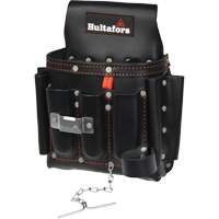 Pochette pour outils d'&eacute;lectricien, Cuir, 8 pochettes, Noir Advanced Consulting and Training Ltd.