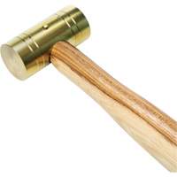 Brass Hammer with Hickory Handle, 1 lbs Head Weight, 11" L Advanced Consulting and Training Ltd.