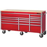 PRC7215 Armoire roulante de s&eacute;rie Pro, 15 tiroirs, 72" la x 24" p x Rouge Advanced Consulting and Training Ltd.