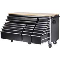 HDRC7220 Armoire mobile de s&eacute;rie HD, 20 tiroirs, 72" la x 24" p x 42-3/10" h, Noir Advanced Consulting and Training Ltd.