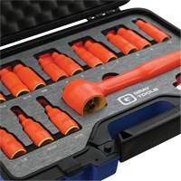 Douille isol&eacute;e, foret hex SAE & m&eacute;trique &agrave; prise 3/8" avec fixation, 1000 V, 16 M Advanced Consulting and Training Ltd.