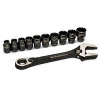 Ensemble de cl&eacute;s ajustable Pass-Thru 11 morceaux, 8" lo, la max. 1-1/8", Chrome/Poli Advanced Consulting and Training Ltd.