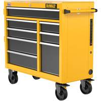 Heavy-Duty Mobile Workstation, 8 Drawers, 40" W x Yellow Advanced Consulting and Training Ltd.