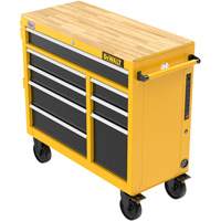 Heavy-Duty Mobile Workstation, 8 Drawers, 40" W x Yellow Advanced Consulting and Training Ltd.