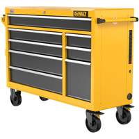 Heavy-Duty Mobile Workstation, 8 Drawers, 52" W x Yellow Advanced Consulting and Training Ltd.