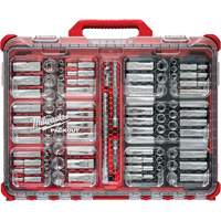 Jeu de cliquets et douilles m&eacute;triques/SAE avec organisateur PACKOUT &agrave; profil bas, 98 Mcx, Prise de 3/8" Advanced Consulting and Training Ltd.