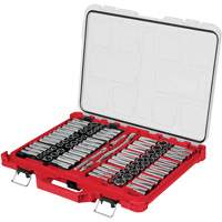 Jeu de cliquets et douilles m&eacute;triques/SAE avec organisateur PACKOUT &agrave; profil bas, 98 Mcx, Prise de 3/8" Advanced Consulting and Training Ltd.
