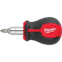 6-in-1 Stubby Multi-Bit Screwdriver, 3" L, Cushion Grip Handle Advanced Consulting and Training Ltd.