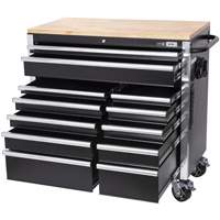 Armoire mobile de s&eacute;rie HDRC4112 HD, 12 tiroirs, 41" la x 21" p x 40-3/10" h, Noir Advanced Consulting and Training Ltd.