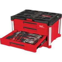 64-Piece Hand Tool Set with PACKOUT 4 Drawer Tool Box, 16-3/10" x 22-1/5" x 14-3/10", Black/Red Advanced Consulting and Training Ltd.