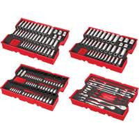 Jeu de cliquets et douilles m&eacute;triques et SAE avec organisateur PACKOUT &agrave; profil bas, 242 Mcx, Chocs, Prise de 1/4"/3/8"/1/2", Profond Advanced Consulting and Training Ltd.