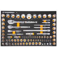 1/4", 3/8" & 1/2" 90-Tooth SAE/Metric Mechanics Tool Set with Foam Storage Tray Advanced Consulting and Training Ltd.