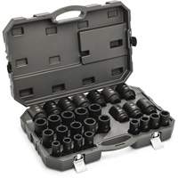 Jeu de douilles m&eacute;triques &agrave; 6 pans, 28 Mcx, Chocs, Prise de 3/4", Profond Advanced Consulting and Training Ltd.