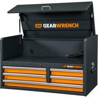 Tool Chest, 40-3/5" W, 5 Drawers, Black/Orange Advanced Consulting and Training Ltd.
