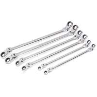 Jeu de cl&eacute;s &agrave; cliquet double m&eacute;triques &agrave; 12 pans et 90 dents Gearbox, T&ecirc;te articul&eacute;e, 6 morceaux, M&eacute;trique Advanced Consulting and Training Ltd.
