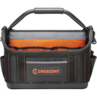 17" Tradesman Open Top Tool Bag, Polyester, 25 Pockets, Black/Orange Advanced Consulting and Training Ltd.