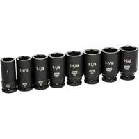 Jeu de douilles SAE &agrave; 6 pans, 8 Mcx, Chocs, Prise de 3/4", Profond Advanced Consulting and Training Ltd.